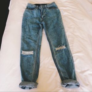 Distressed jeans